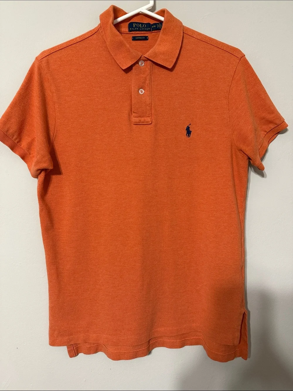 Polo by Ralph Lauren Orange Short-Sleeve Polo with Navy Polo Logo
